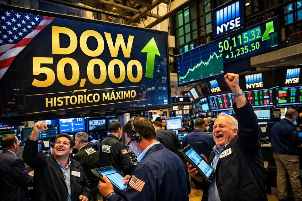 El Dow Jones supera los 50,000 puntos y refleja la fuerza de la economía estadounidense Eje Global